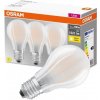 Žárovka Osram 3PAK LED žárovka LED E27 A60 11W = 100W 1521lm 4000K Neutrální bílá 300° Filament