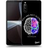 Pouzdro a kryt na mobilní telefon Sony Pouzdro Picasee silikonové Sony Xperia 10 III - Brain - White černé