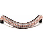 Blingyourhorse Třpytivá čelenka na uzdečku ROSE GOLD & CRYSTAL Černá – Zboží Mobilmania