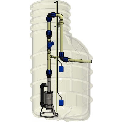 Pumpa Classic set DN40 INOX Morava 5-16-T 1,1kW 400V kabel 10m – Sleviste.cz