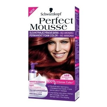 Perfect Mousse Permanent Color 688 červená bordó barva na vlasy od 178 Kč -  Heureka.cz