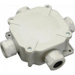 Krabice vodotěsná 6455-26P/2 IP67 acidurka, bílá(šedá), vývodky 21mm SEZ – Sleviste.cz