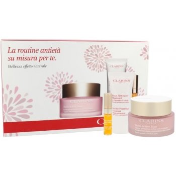 Clarins Multi Active denní pleťový krém 50 ml + čisticí pěna Gentle Foaming Cleanser 30 ml + péče o rty Instant Light Lip Comfort Oil 7 ml dárková sada