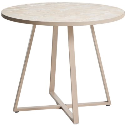 Kave Home zahradní bistro stolek Tella 90 cm Béžový – Hledejceny.cz