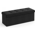 SONGMICS Taburet Soor s úložným prostorem černý – Zbozi.Blesk.cz