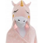 Atmosphera for kids spící deka Jednorožec Dekorativní Plaid Růžová – Zboží Dáma