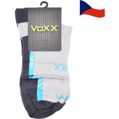 VOXX Kvalitní ponožky české výroby Pius světle šedá