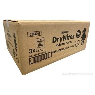 Kimberly-Clark HUGGIES DryNites XL pro dívky 13+ r. 48-60 kg 33 ks – Sleviste.cz