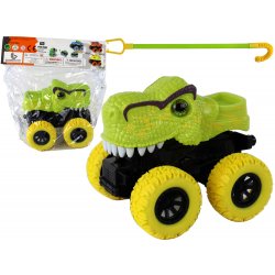 Lean Toys Tyrannosaurus Rex Vehicle Friction Drive Green