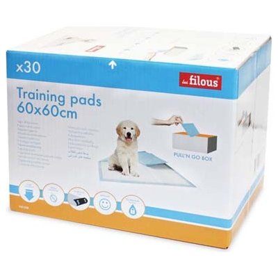 LES FILOUS Pet Pads pleny pro štěňata 60 x 60 cm 30 ks