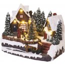 EMOS LED vánoční vesnička 15 cm 3x AA vnitřní teplá bílá
