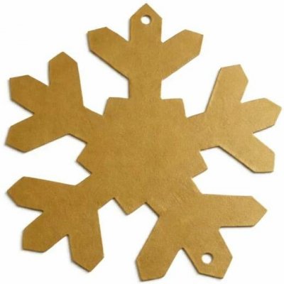 DECOLED Vánoční ozdoba vločka zlatá kovová 10 cm, venkovní – Hledejceny.cz