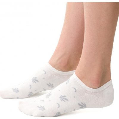 Steven dámské kotníkové ponožky se vzorem art.021 ea070 ecru Smetanové – Zboží Mobilmania