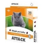 Antiparazitní obojek Attack pro kočky 35 cm – Zboží Mobilmania