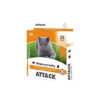 Antiparazitní obojek Attack pro kočky 35 cm