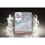 Euro Habitat Vánoční LED řetěz JK Home Décor 80 bílých světýlek, 8 m, na baterie – Hledejceny.cz