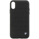 Pouzdro BMW Hexagon Leather Hard Case iPhone X černé