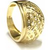 Prsteny Zlatnictví Zlatíčko zlatý prsten s lesklými průřezy POJ007