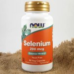 NOW Foods Selenium 200mcg 90 rostlinných kapslí – Hledejceny.cz