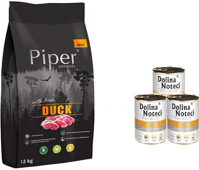 Piper ANIMALS Adult fresh Duck pro dospělé psy s čerstvým kachním masem 12 kg