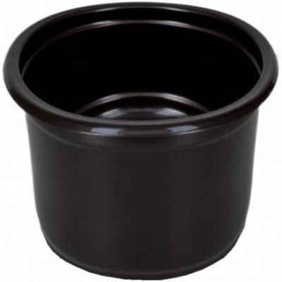 Plastová zatavovací miska na polévku PP 500 ml kulatá černá O115 mm Ecofol 30.09729 – Zboží Mobilmania