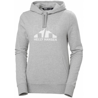 Helly Hansen dámská mikina W NORD GRAPHIC PULLOVER HOODIE 62981 951 Šedá – Zboží Mobilmania