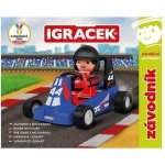 Efko 21022 Igráček Závodník s modrou motokárou – Hledejceny.cz