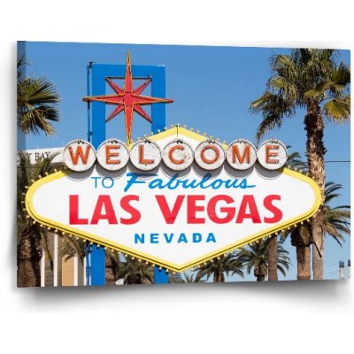 Sablio Obraz Welcome to Las Vegas - 90x60 cm – Hledejceny.cz