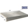 Schody Brased Objectline Step 1A - 1067 Cement bílý