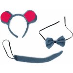 Sada myš s ocasem čelenkou a motýlkem – Sleviste.cz