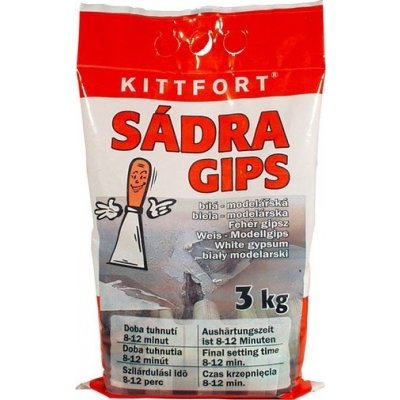 Kittfort Sádra Gips bílá - modelářská 3 kg – Hledejceny.cz