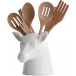 Suck UK Stojánek na kuchyňské nástroje Stag, porcelán, v.20 cm, bílý – Hledejceny.cz