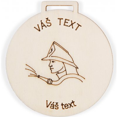 CENTROFLOR Hasičská medaile 70mm Množství: 1-10ks – Zboží Dáma