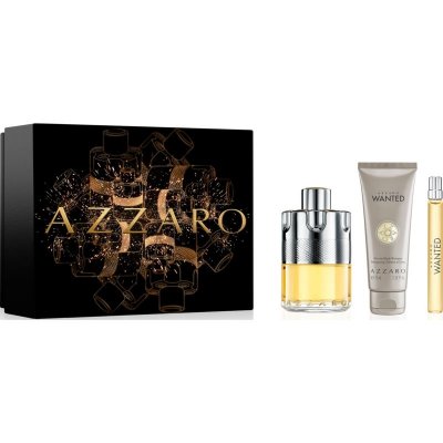 Azzaro Wanted EDT 100 ml + EDT 10 ml + sprchový gel na tělo a vlasy 75 ml – Zbozi.Blesk.cz