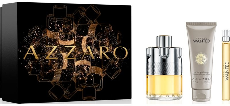 Azzaro Wanted EDT 100 ml + EDT 10 ml + sprchový gel na tělo a vlasy 75 ml