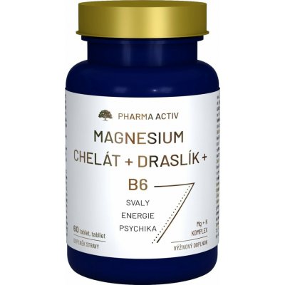 Pharma Activ Magnesium Chelát + Draslík + B6 60 tablet – Hledejceny.cz