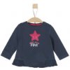 Dětské tričko s.Oliver Girls tričko little shining STAR s dlouhým rukávem tmavě modré