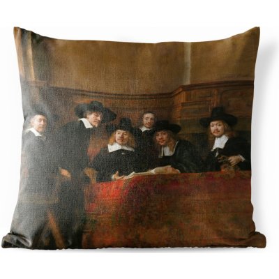MuchoWow Vnější polštář Oceloví mistři Obraz Rembrandta van Rijna 40x40