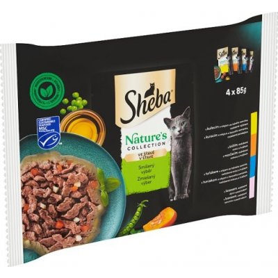 Sheba Nature Mix výběr 4 x 85 g – Zboží Mobilmania