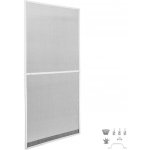 Tectake dveřní síť do 95 x 210 cm hliníkový rám bílý – HobbyKompas.cz