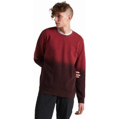 Specialized Men's Legacy Spray Crewneck LS maroon