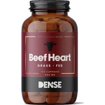 Dense Beef Heart, Hovězí Srdce, 500 mg, 180 kapslí