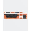 Náhradní klávesa Dark Project PBT Keycaps (ENG/RU/UA - černá/oranžová) KS-43