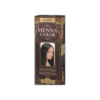 Venita Henna Color barvící balzám na vlasy 19 Black Chocolate 75 ml