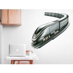 Nalepte.cz samolepka na zeď Moderní vlak arch, rozměry 130 x 123 cm – Zboží Dáma