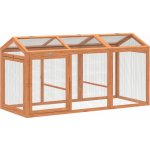 PawHut Volný výběh pro kuřata 156 x 70,5 x 84 cm oranžový – Zboží Dáma