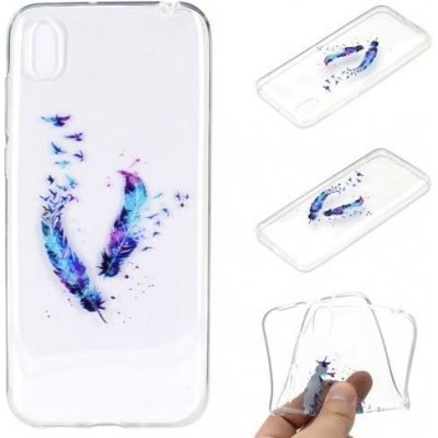 Pouzdro Soft gelové Huawei Y5 2019 - pírko a ptáci – Zboží Mobilmania