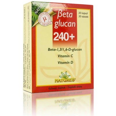 Natures Beta Glucan 240 + 30 kapslí – Hledejceny.cz