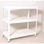 Biedrax Regál 35 x 90 x 90 cm 3 police bílý – Zboží Dáma