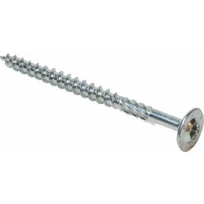 Stavební vrut - talířová hlava /Torx/ bílý zinek Rozměr: 6x180, Vel. Torxu: 30, Balení: 50 – Zboží Mobilmania